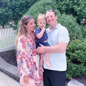 Red and Blue Paisley Dress